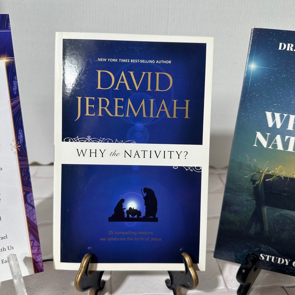 David Jeremiah Why the Nativity Book and Study Guide Set Christian Faith - Picture 3 of 11